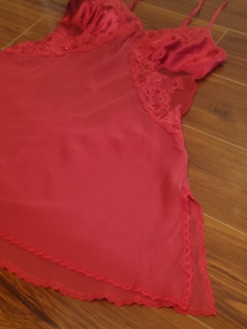 VICTORIA'S SECRET Vintage Babydoll Slip Dress Red Size Small - Picture 6 of 12